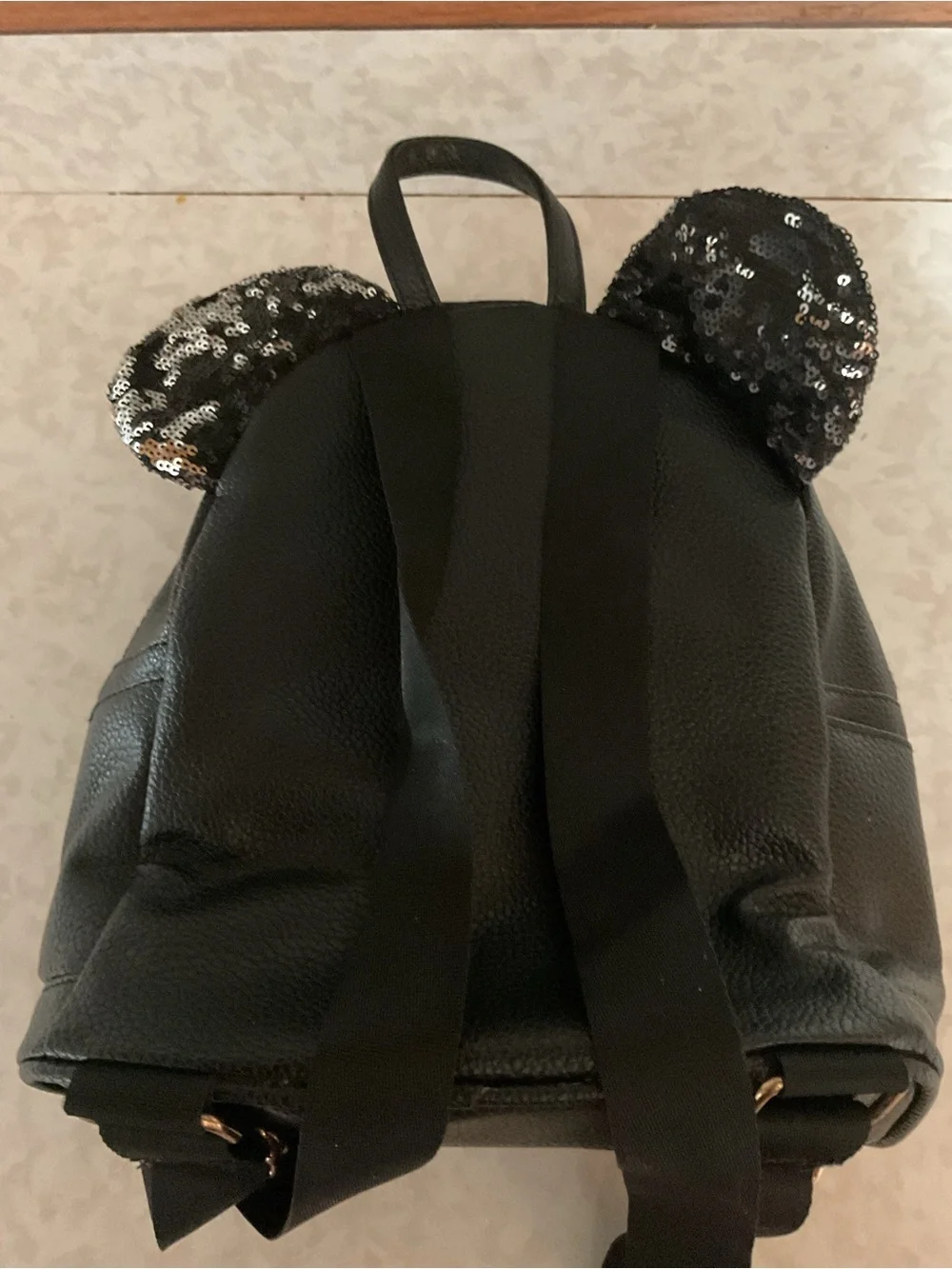 Disney Black Sequin Ear Mini Backpack